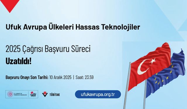 TÜBİTAK-Ufuk Avrupa Ülkeleri Hassas Teknolojiler 2025 Çağrısı Başvuru Süreci Uzatıldı