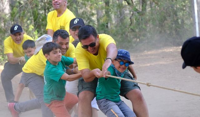 Babalar ve oğullar kampta buluştu