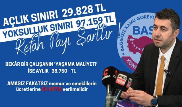 Açlık Sınırı 29.828 TL, Yoksulluk Sınırı 97.159 TL Oldu! Sabit Gelirlilere Ek Zam Şarttır!