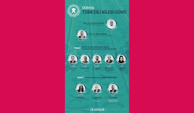Dünya Türk Dili Ailesi Günü Etkinliği