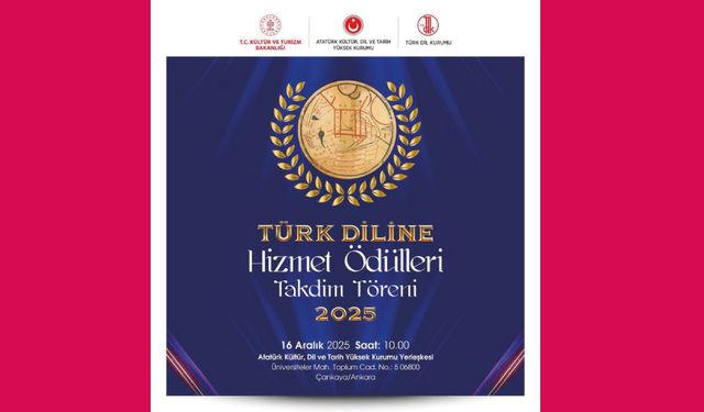 Türk Diline Hizmet Ödülleri Takdim Töreni