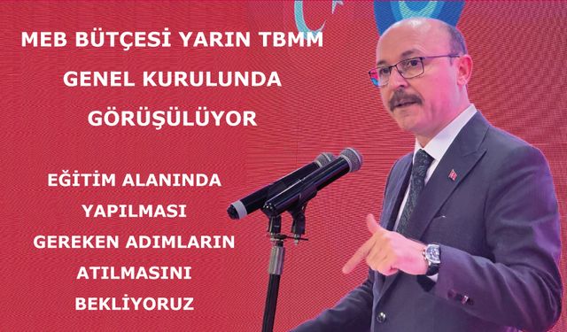 Eğitim alanında yapılması gereken adımların atılmasını bekliyoruz