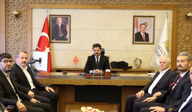 Selçuk Üniversitesi Rektörü Prof. Dr. Hüseyin Yılmaz'ı ziyaret