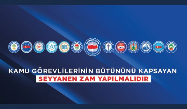 Kamu Görevlilerinin Bütününü Kapsayan Seyyanen Zam Yapılmalıdır