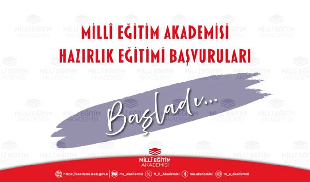 Millî Eğitim Akademisi Hazırlık Eğitimi Başvurusu (Ocak-2026)