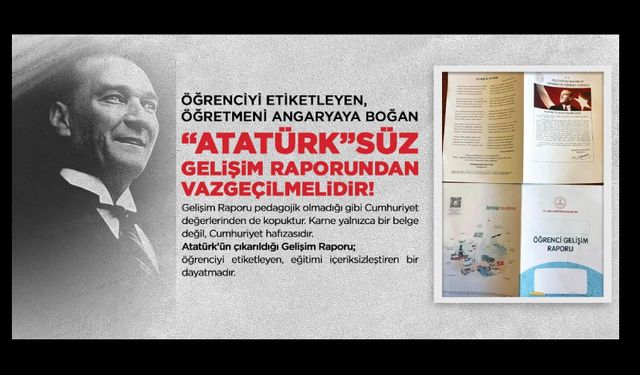“Atatürk”süz Gelişim Raporundan Vazgeçilmelidir!