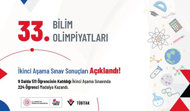 33. Bilim Olimpiyatları İkinci Aşama Sınav Sonuçları Açıklandı!