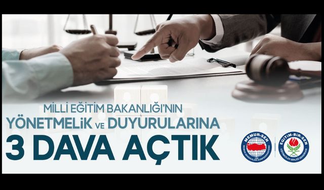 MEB’in Yönetmelik Ve Duyurularına 3 Dava Açtık