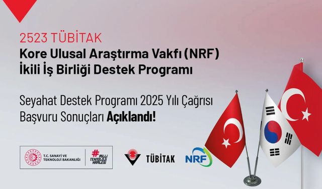 NRF ile İkili İş Birliği Seyahat Destek Programı 2025 Yılı Çağrısı Başvuru Sonuçları Açıklandı!