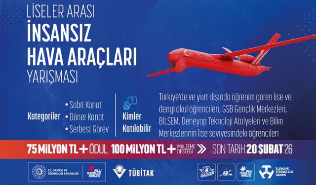 Liseler Arası İnsansız Hava Araçları (İHA) Yarışması