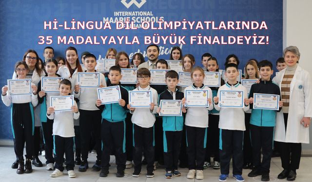 Hi-Lingua Dil Olimpiyatlarında 35 madalyayla büyük finaldeyiz!