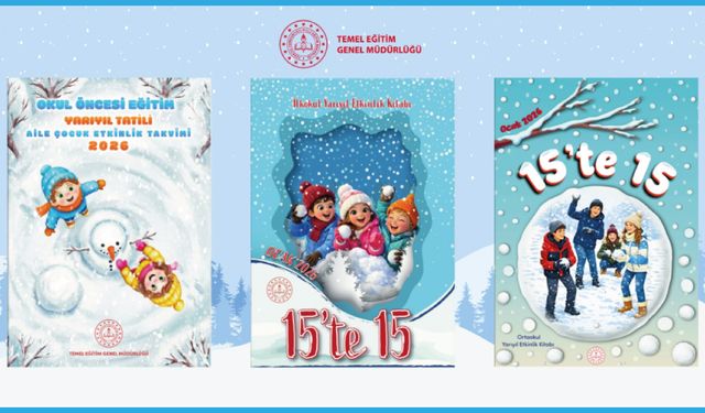 Yarıyıl Tatiline Özel Etkinlik Kitapları ve Aile-Çocuk Etkinlik Takvimi Yayımlandı