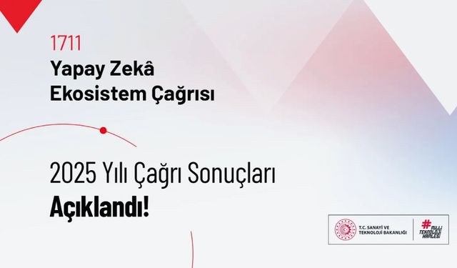 1711-Yapay Zekâ Ekosistem Çağrısı Sonuçları Açıklandı!