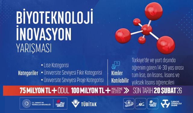 Biyoteknoloji İnovasyon Yarışmamıza başvurularınızı bekliyoruz!