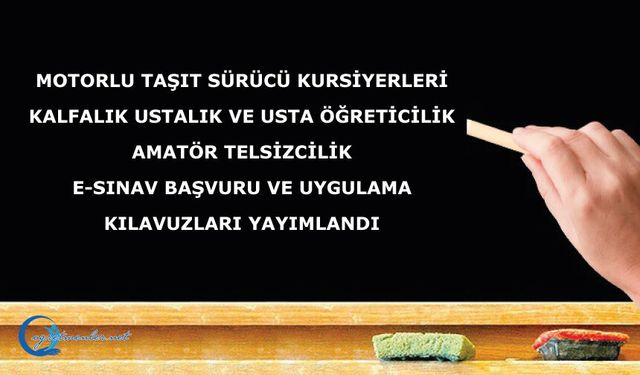 MEB 3 yeni  e-Sınav Başvuru ve Uygulama Kılavuzu yayımladı