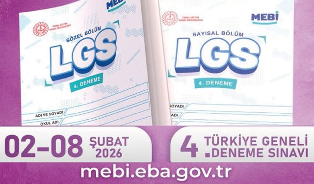 4. çevrim içi deneme 02–08 Şubat’ta MEBİ’de seni bekliyor