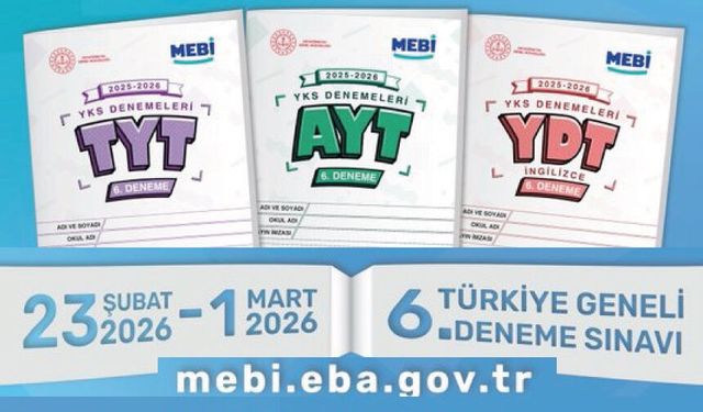 Türkiye Geneli YKS 6. Deneme Sınavı başlıyor