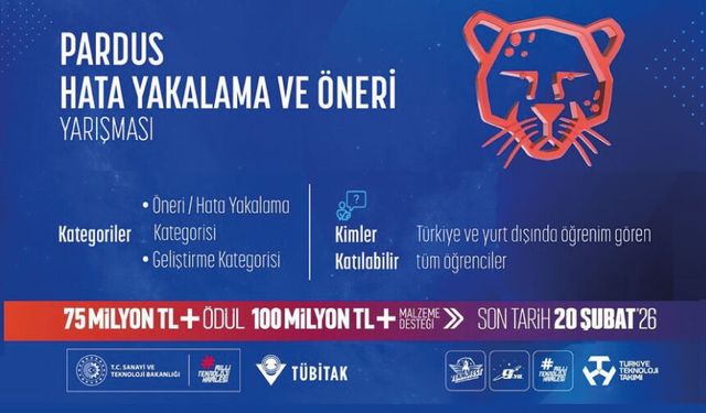Pardus Hata Yakalama ve Öneri Yarışmamıza başvurularınızı bekliyoruz!
