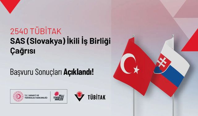2540–Slovakya Bilimler Akademisi (SAS) ile İkili İşbirliği Programı Başvuru Sonuçları Açıklandı