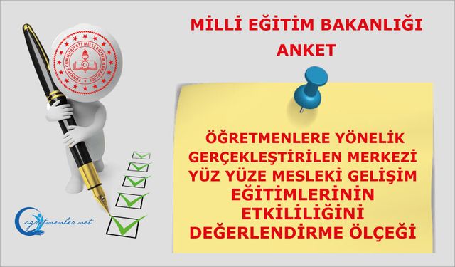 Öğretmenlere Yönelik Gerçekleştirilen Hizmet İçi Eğitimlerinin Etkililiğini Değerlendirme Ölçeği
