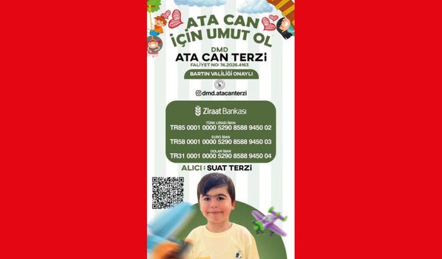 Ata Can Terzi’nin yaşam umuduna hep birlikte destek olalım