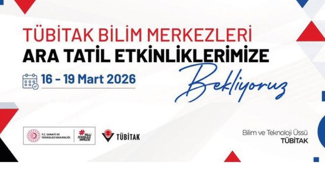 Ara Tatilde Bilim Merkezlerimize Bekliyoruz!