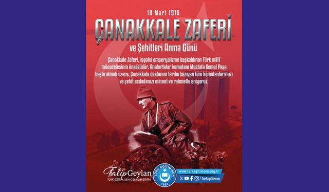 Çanakkale, Şehitlerimizin Kanıyla Yazılan Direniş Destanıdır.