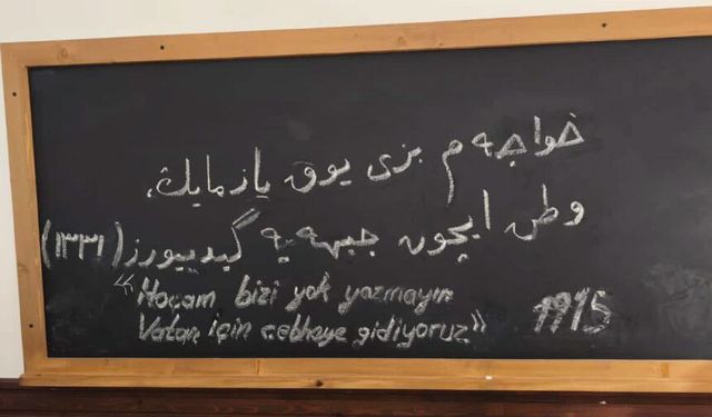 “Belki yok yazılacağız yoklama defterine ama siz, var yazın olur mu kalplerinizde? Vatan sağ olsun!”