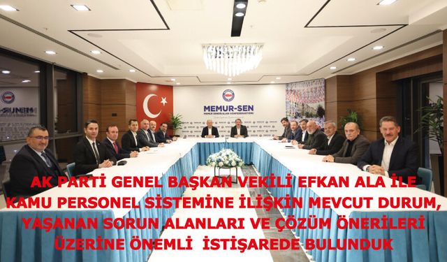 AK Parti Genel Başkan Vekili Efkan Ala’yı Konfederasyonumuzda Ağırladık