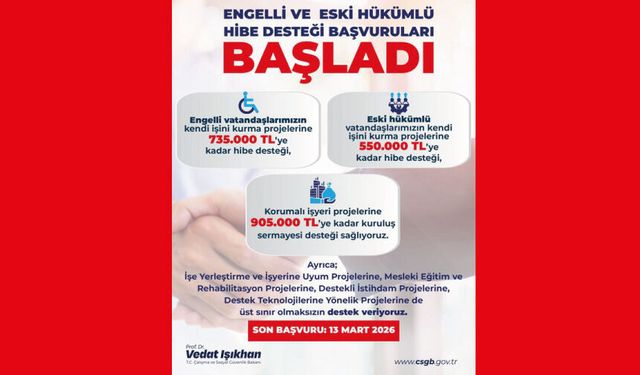 Hibe Desteği 2026 Yılı 2. Dönem Başvuruları Başladı!