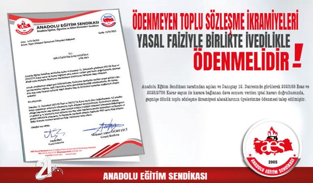 Ödenmeyen Toplu Sözleşme İkramiyeleri Yasal Faiziyle Birlikte İvedilikle Ödenmelidir