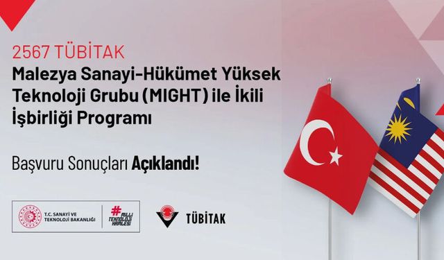 TÜBİTAK–MIGHT (Malezya) İkili İşbirliği Çağrısı Başvuru Sonuçları Açıklandı