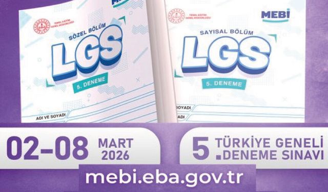 5. Çevrim içi denememiz MEBİ'de seni bekliyor