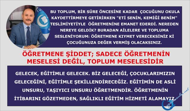 "Eti senin, kemiği benim" teslimiyetiyle öğretmenine emanet ederdi. Nereden nereye geldik?