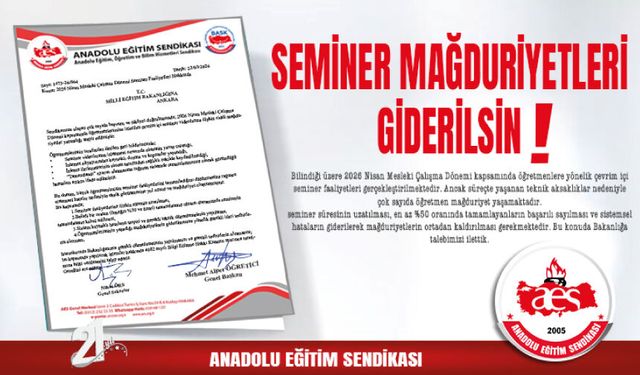 Seminer Mağduriyetleri Giderilsin