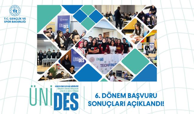 ÜNİDES 6. Dönem Başvuru Sonuçları Açıklandı