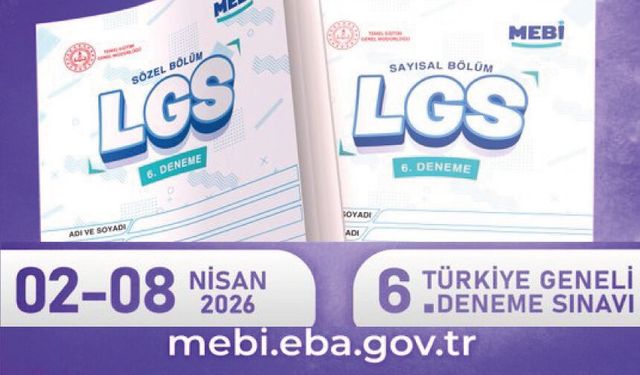 6. Türkiye Geneli Deneme Sınavı Yayında!