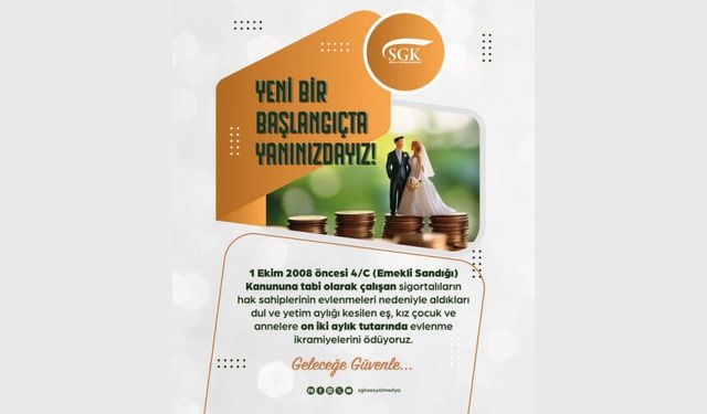 Evlenme ikramiyesi desteğimizle yeni başlangıcınızda yanınızdayız!