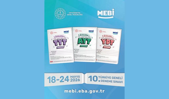 10. Türkiye Geneli Deneme Sınavı MEBİ’de!