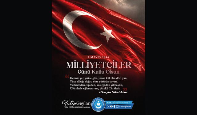 Biz doğrudan doğruya milliyetperveriz ve Türk milliyetçisiyiz