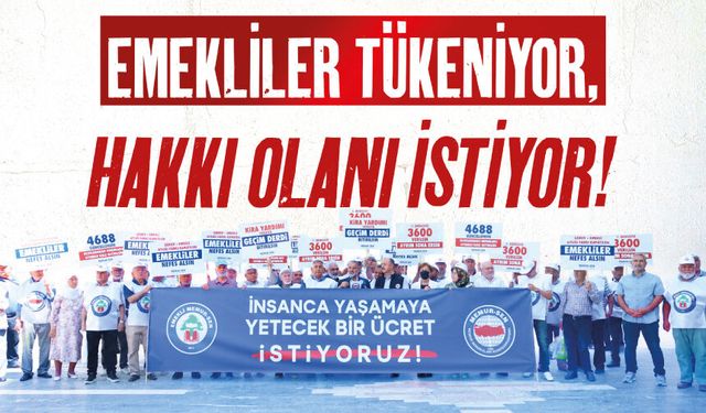 EMEKLİLER DUYULSUN, HAKLARI VERİLSİN!