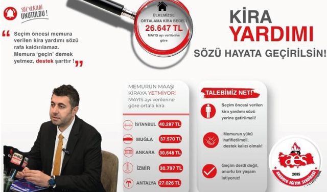 Seçim Öncesi Verilen "Kira Yardımı" Sözü Unutuldu: Memur Maaşının Yarısı Kiraya Gidiyor!