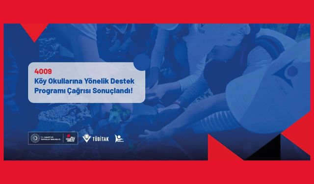 4009 - Köy Okullarına Yönelik Destek Programı Çağrısı Sonuçlandı