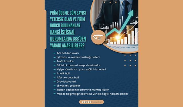 SGK'de istisnai durumlar