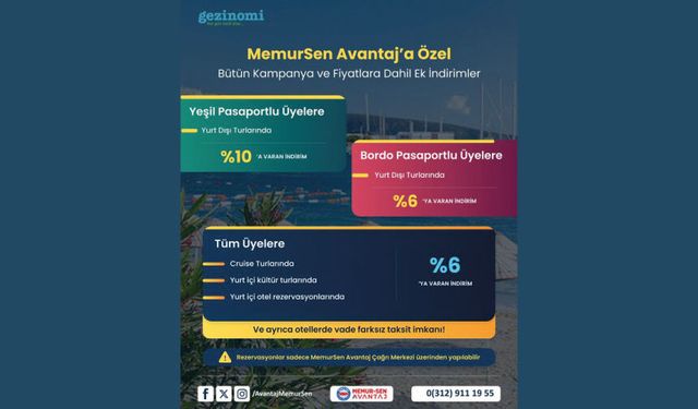 Gezinomi Memur Sen Avantaj dünyasında