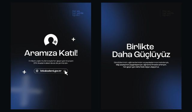 BTK Akademi ailesine;  Gönüllü  Eğitmen  Paydaş olarak katılabilirsin
