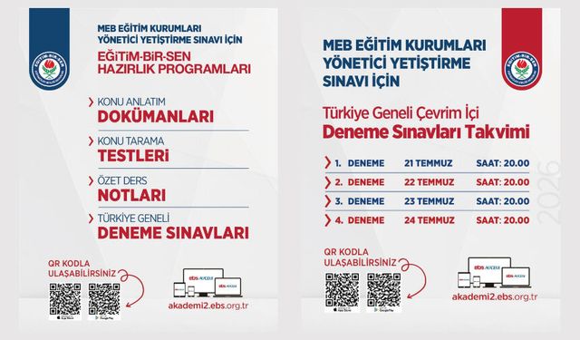 EĞİTİM YÖNETİCİSİ ADAYI ÜYELERİMİZİ SINAVA HAZIRLIK İÇİN DESTEKLEMEYE DEVAM EDİYORUZ
