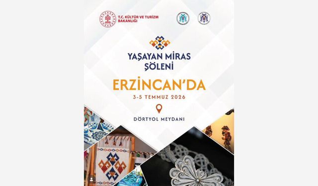 Erzincan Yaşayan Miras Şöleni Başlıyor