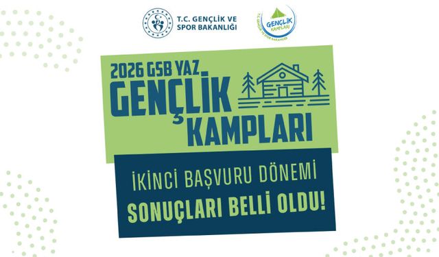 2026 Yaz Gençlik Kampları 2. Başvuru Dönemi Sonuçları Açıklandı