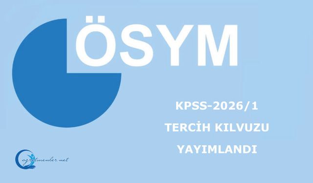 KPSS-2026/1 Tercih Kılavuzu Yayımlandı